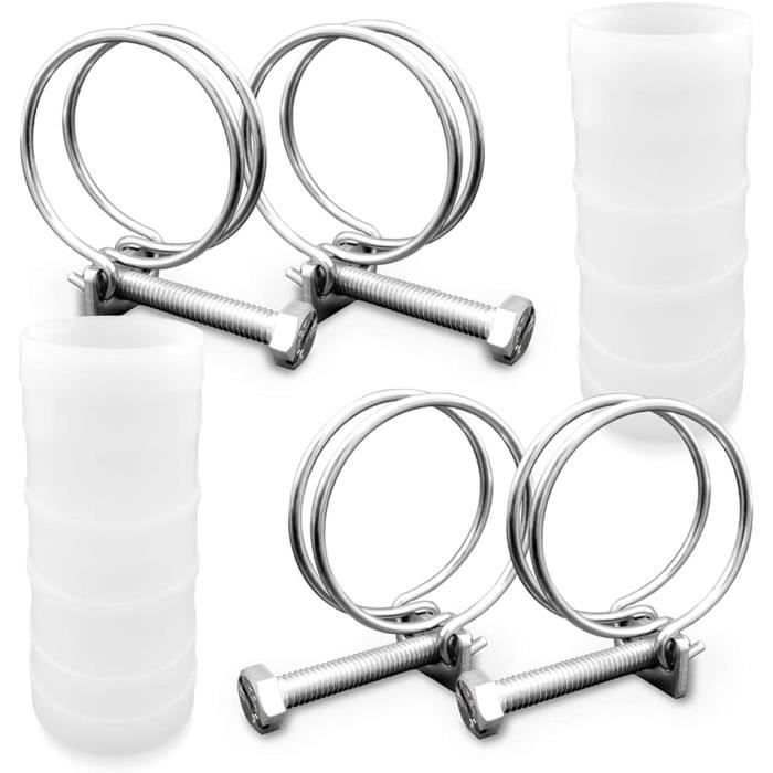 Sourcing Map Collier De Serrage Avec Insert En Caoutchouc Tuyau Pince Clip Serre Joint 6mm Diamètre