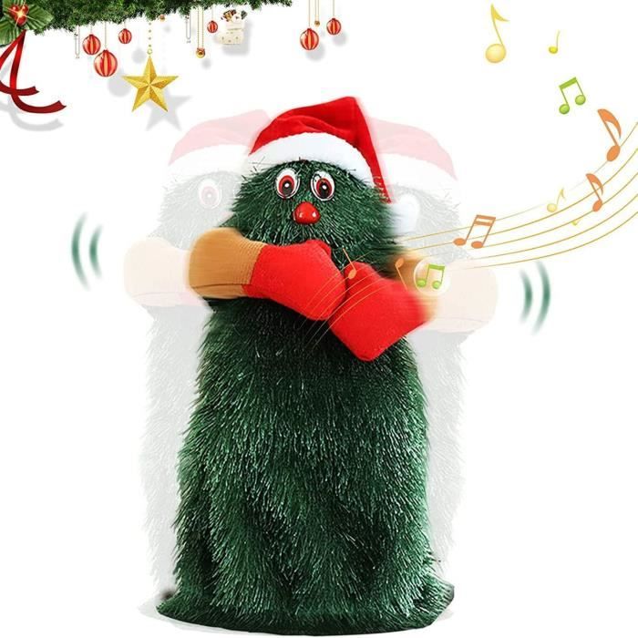 Sapin de Noël Chantant et Dansant, Noël Père Noël Musical Figure, Hip