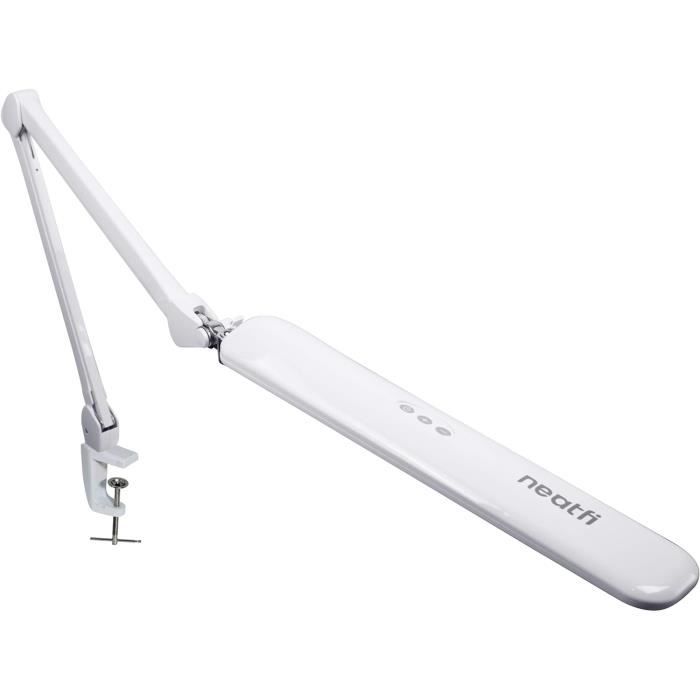 Base Ronde Pour Lampe De Bureau - 25 Cm, 8.9 Kg, Blanc, Trou 1.27 Cm, Antidérapante
