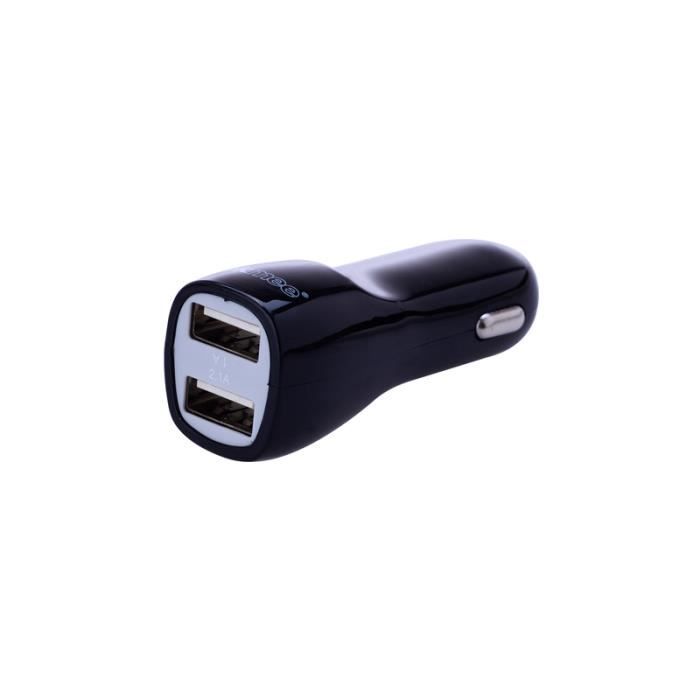 Chargeur allume cigare de voiture 2ports USB pour recharger smartphone ou alimenter GPS