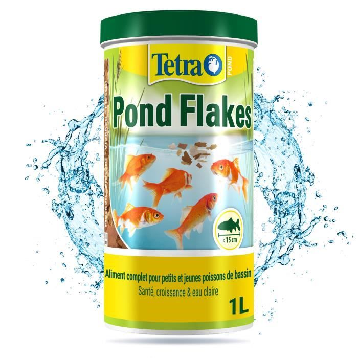 Nourriture pour poissons - TETRA - Pond Flakes - 1 litre - Flocons pour poissons de bassin - Junior Nourriture pour poissons - TETRA - Pond Flakes - 1 litre - Flocons pour poissons de bassin - Junior