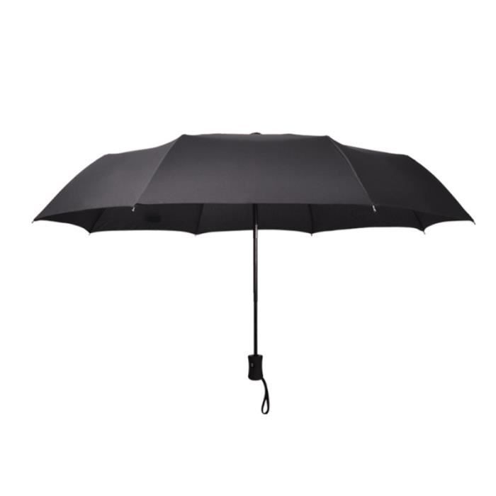ThreeH Parapluie Pagode Vintage 16 Côtes - Parapluie Mariage Pluie Soleil Poignée Cuir