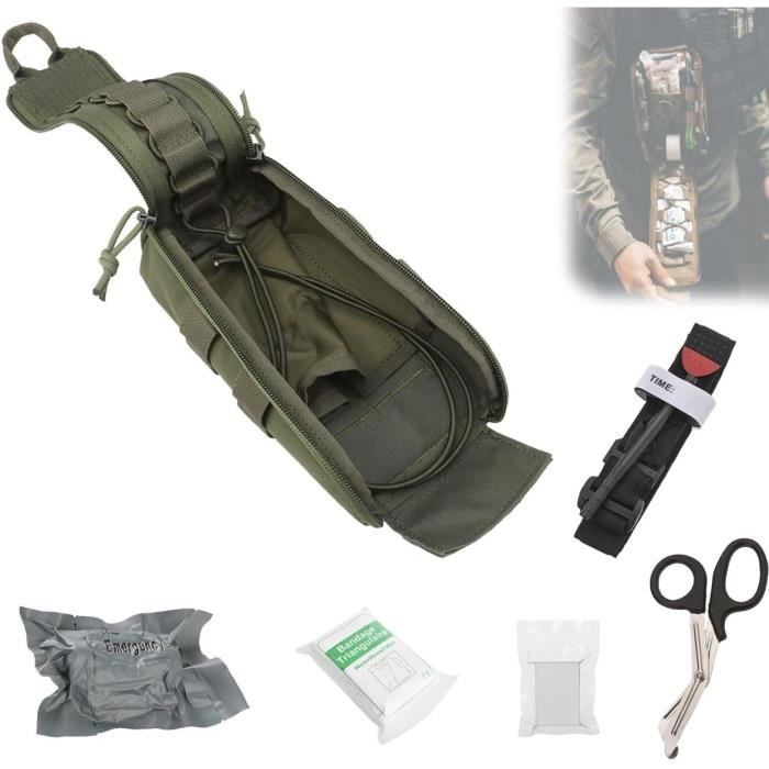 Jipemtra Sac de premiers secours tactique MOLLE EMT IFAK pour