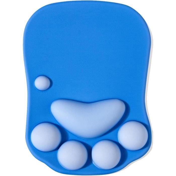 Tapis De Souris Ergonomique Avec Patte De Chat Et Repose-poignet - Gel De Silicone