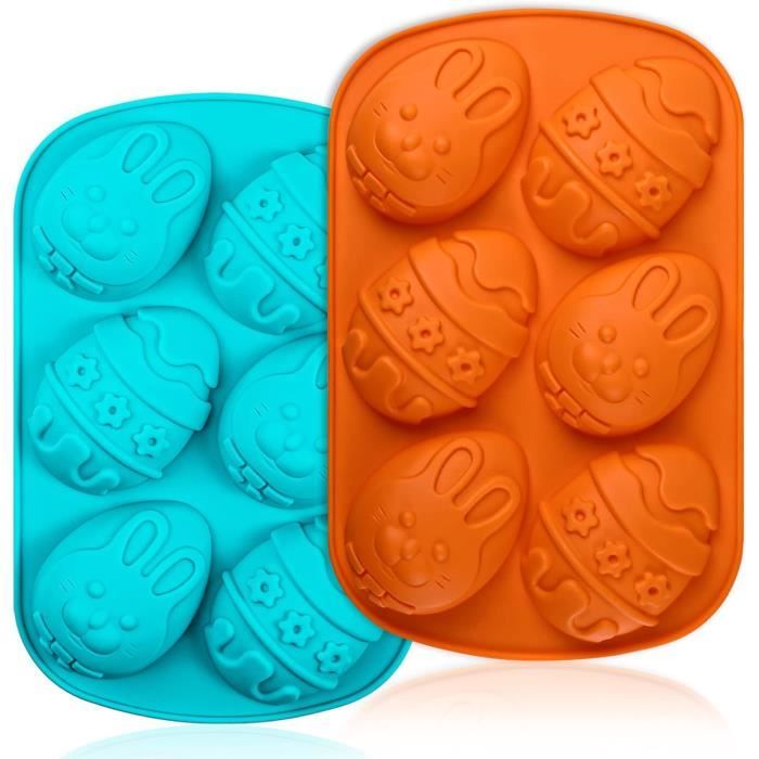 Moule Silicone Pâques 3D - Formes Œuf Et Lapin Pour Bougies, Savons Et Résine