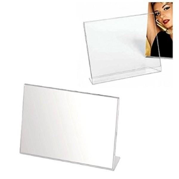 Espositori A4 In Plexiglass Trasparente - Pack Da 3, Porta Menu E Avvisi Da Banco
