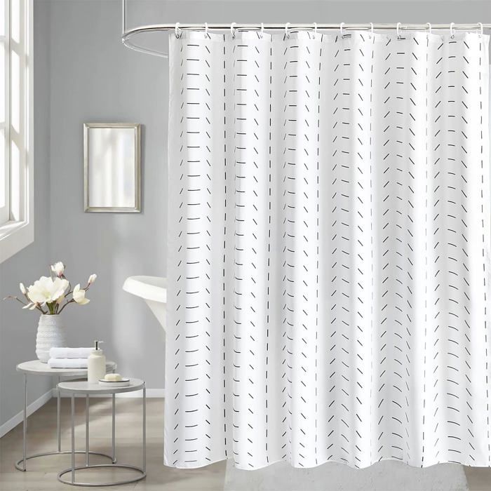 Rideau De Douche 3D Dinosaure Baignant 180x180cm - Imperméable Avec 12 Crochets