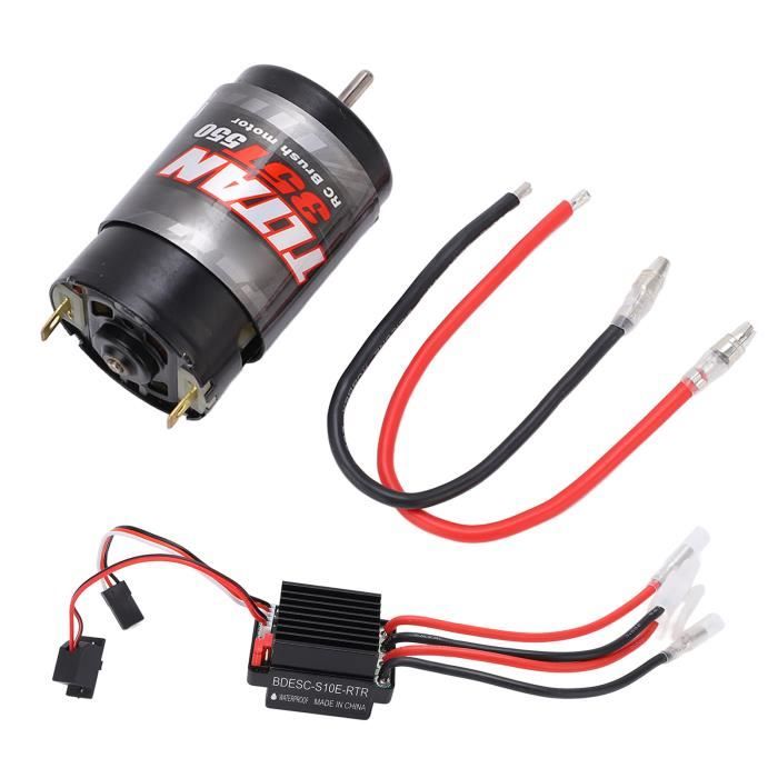 Moteur RC brossé 88T à couple élevé avec ESC 30A pour voiture sur chenilles 1/24 RC