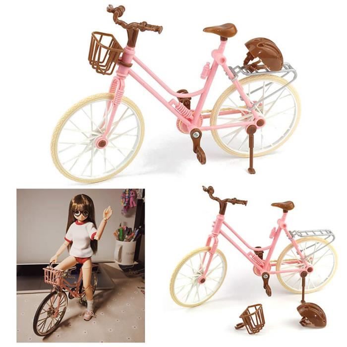 Vélo Miniature Alliage 1:10 Inyetri - Modèle Collection Décoration Enfant (Rouge)
