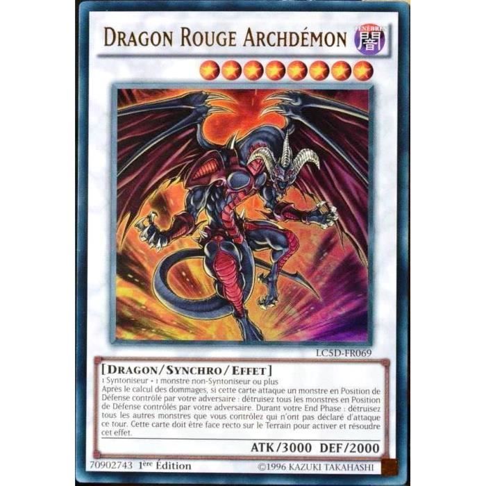 Figurine Yu-Gi-Oh! 5DS - Dragon Rouge Archdémon Par Playmates #1 A-1, Occasion