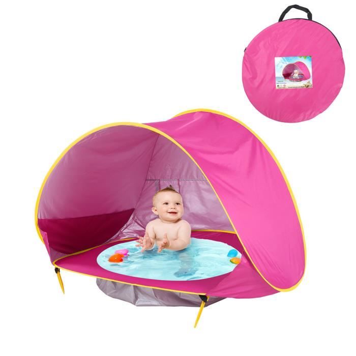 ESTINK Abri de soleil de plage Tente de Plage pour bébé, Tente de Piscine Portable pour bébé