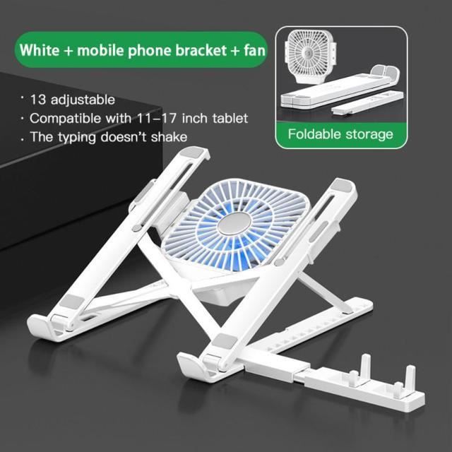 Support Ergonomique 10 Angles Ajustables WUSJCOF Ordinateur Avec 10 Niveaux Réglables, Laptop Support Laptop Ergonomique 10 Angles