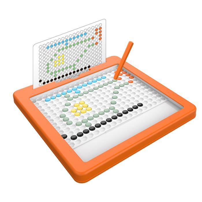 Tableau Magnétique Effaçable Pour Enfants - Planche à Dessin Réutilisable Avec Perles Et Stylo Aimanté - Jouet éducatif Créatif Pour Garçons Et Filles