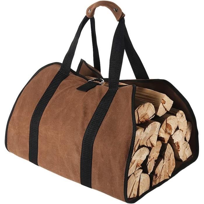 Sac de Transport pour Bûches en Toile 96 cm x 46 cm Cire à Usage — free download