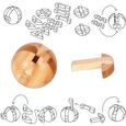 Puzzle 3D en bois MARSEE - 9 pièces - Casse-tête éducatif pour enfant et adulte-1