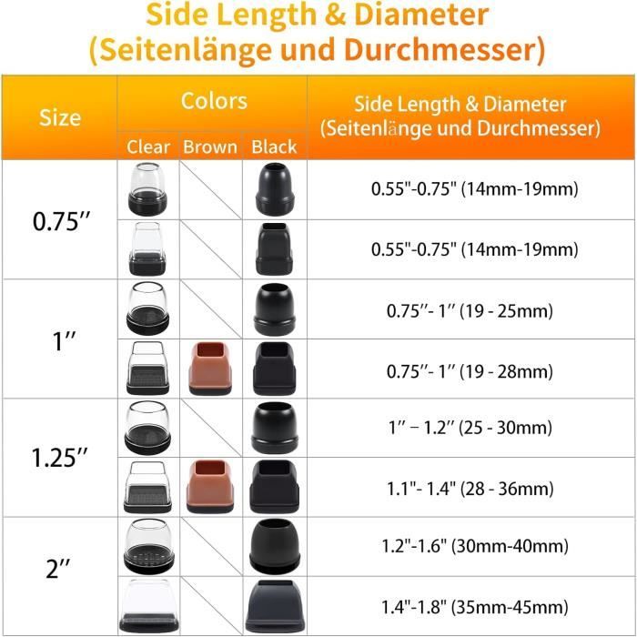 Lot De 16 Pieds Ronds En Téflon, Diamètre 19 Mm, épaisseur 5