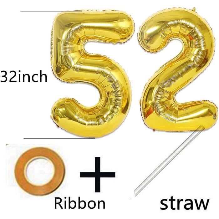 Lot De 2 Ballons En Forme De Chiffre 16 Argenté + Guirlande Happy Birthday + Bannière En Argent Pour 16Ème Anniversaire De J[u2708] - Maison