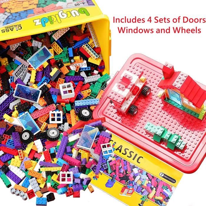 Kit de briques de construction modèle monstres pour jeux de maternelle  ensemble de figurines jouets pour enfants