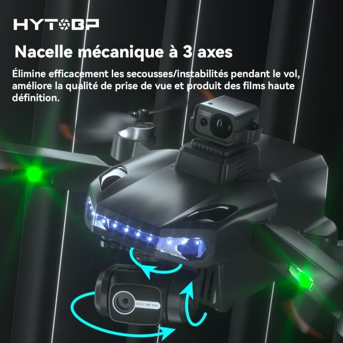 HYTOBP S162 MAX Drone professionnel GPS FPV 8K Réglage électrique
