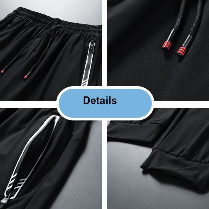 Trespass Pantalon De Sport Homme Cliffmen - Taille Réglable, Poches Zippées, Léger Et Respirant Pour Entraînement