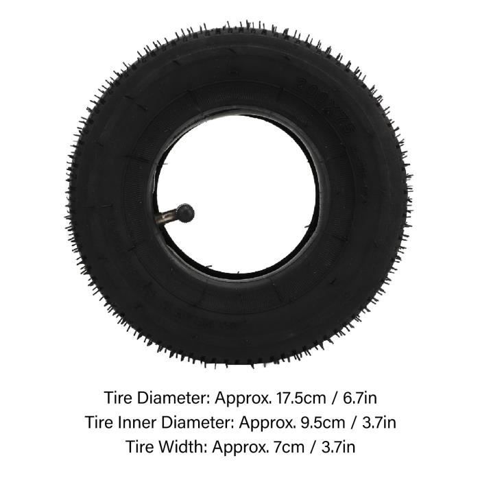 Chambre à Air Trottinette Xiaomi 8,5" Épaissie - Pour M365, Pro, 1S - Antifuite - Caoutchouc Butyle