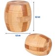 Puzzle 3D en bois MARSEE - 9 pièces - Casse-tête éducatif pour enfant et adulte-2