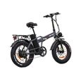 FICYACTO Vélo électrique E-Bike 20'' AT20 - électrique fat bike - Batterie Samsung 48V20AH - 750W Shimano 7 vitesses - Gris-2