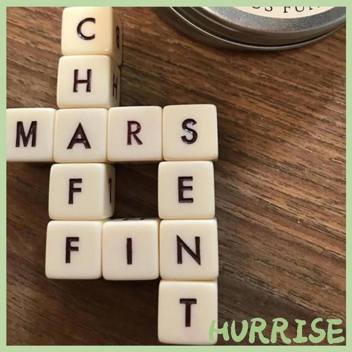 Jeu De Mots Croisés Avec Dés – 12 Dés En Anglais – Voyagez Et Jouez Avec La Boîte De Rangement – Ados Et Adultes