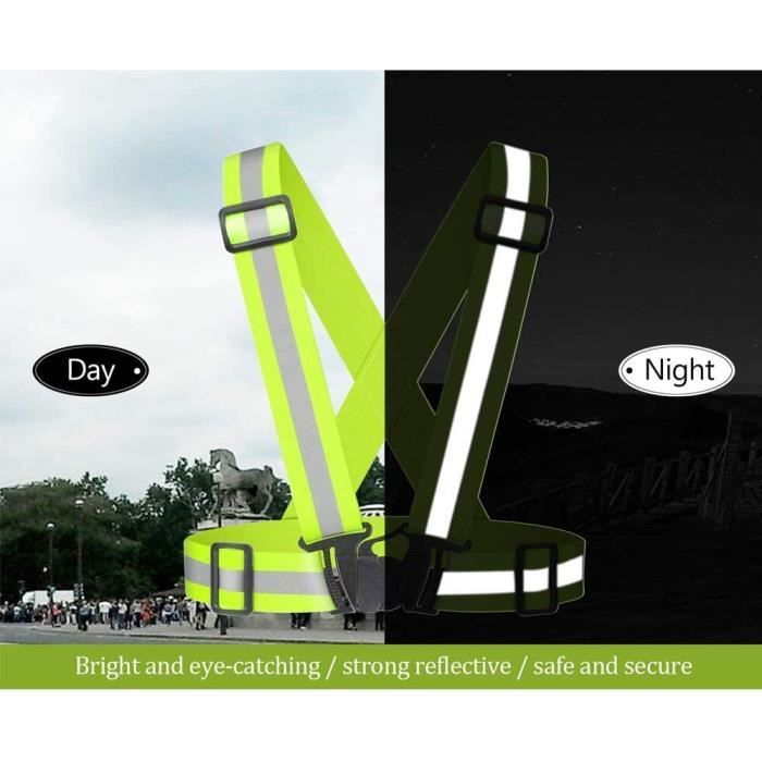Gilet de sécurité fluo - chasuble - 2 bandes réfléchissantes horizontales - haut Gilet de sécurité fluo - chasuble - 2 bandes réfléchissantes horizontales - haut