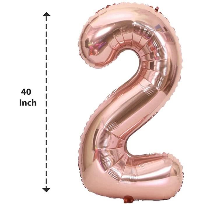 40 Pouces Crème Ballon Chiffre 2,Ballon Numéro 2,2 Ans Age Beige Hélium  Ballon Anniversaire,Ballon Sable Blanc Pour Garçon[u502] - Cdiscount Maison