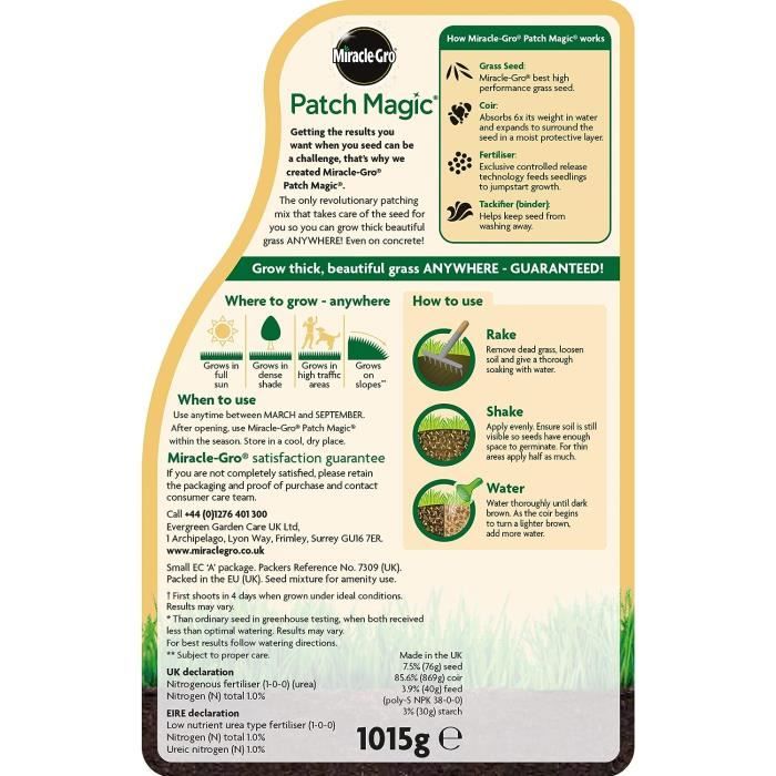 Promo Patch Magic 7 Kg - Semences Avec Additifs chez Costco