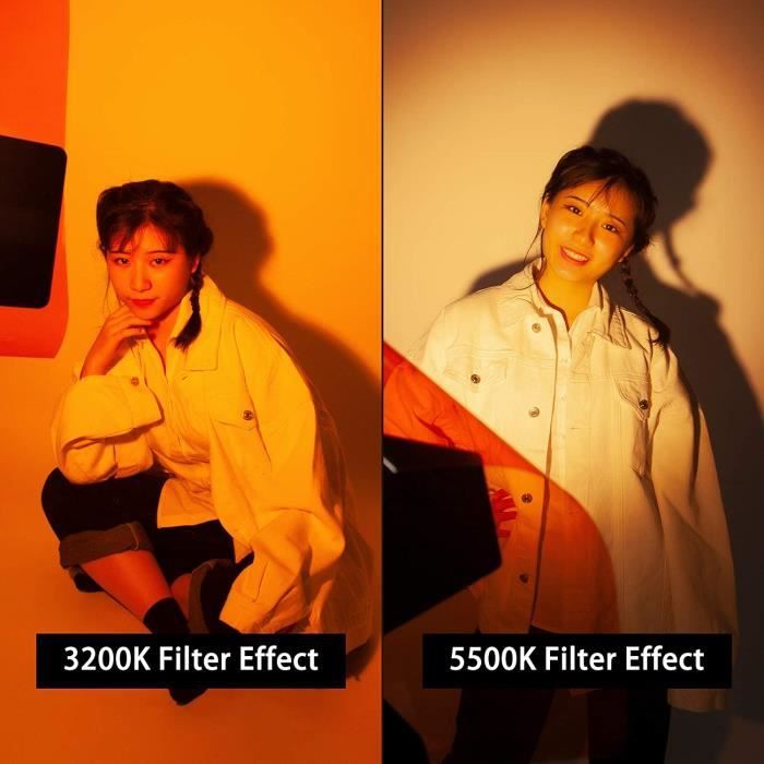 4PCS 40x50cm Filtre De Gel En Couleur Filtre Transparent Correction D' Eclairage Blanc Pour Studio Vidéo, Gelatine Photo Filtres Gels Coloré Wratten Pour Redhead Light 800W CTO CTB