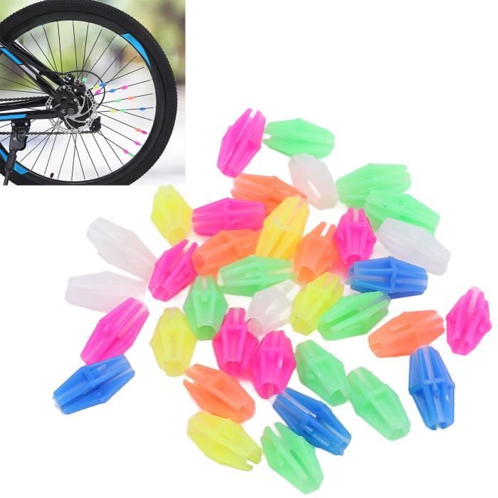 Acheter 12 pièces rayons de roue de vélo autocollant réfléchissant