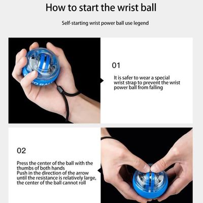 Qwertfeet Gyro Poignet Boule De Gym – Rotor Puissant 115g, Accessoire Pour Renforcer Avant-bras Et Poignets
