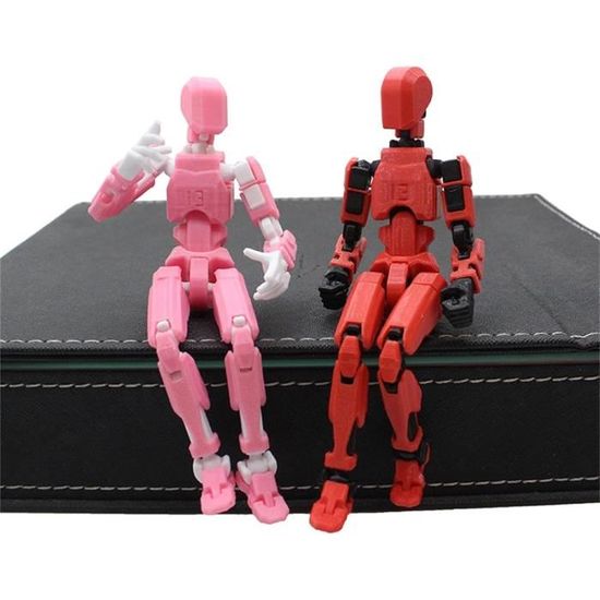 Figurine mobile multi-articulations - Grand jouet robot imprimé 3D de 5,39 pouces - Modèle d'action mobile - Décoration de bureau - Figurine d'activité corporelle pour le bureau - Collection mobile