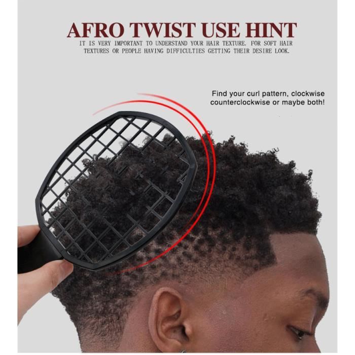 Coiffeur Afro Coupe De Barbe Afro Peigne De Coiffure Afro Twist