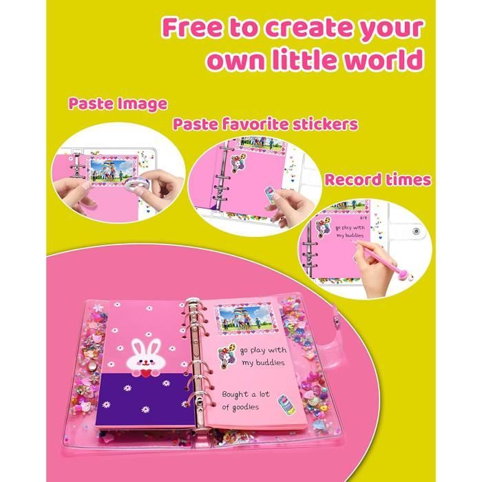 Aocii Cadeau pour fille 6 7 8 9 10 11 12 13 ans Kit de scrapbooking DIY  pour enfant - Journal de jour pour fille - Set d'écritur73 - Cdiscount  Beaux-Arts et Loisirs créatifs