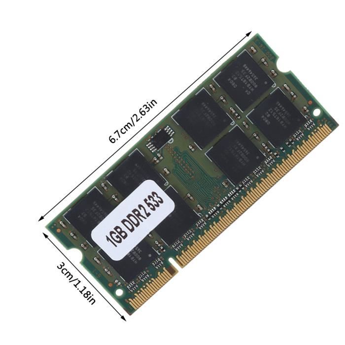 Mémoire DDR2 2 Go 533 MHz Pour PC Fixe - Module RAM Double Face 240 Broches, Compatible Intel/AMD