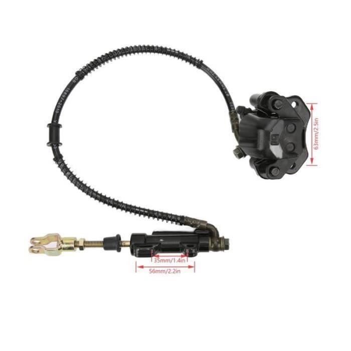 WOOSTAR Étrier Frein Arrière Et Maître-Cylindre - Compatible SSR 125cc, Apollo, Pit Bike Chinois - 22mm