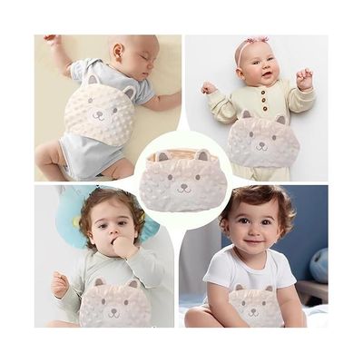 MOLZINY Coussin Chauffant Micro-ondes Bébé – Ceinture Anti-Colique Réglable, Bouillotte Soulagement Douleurs Abdominales Enfant & Adulte