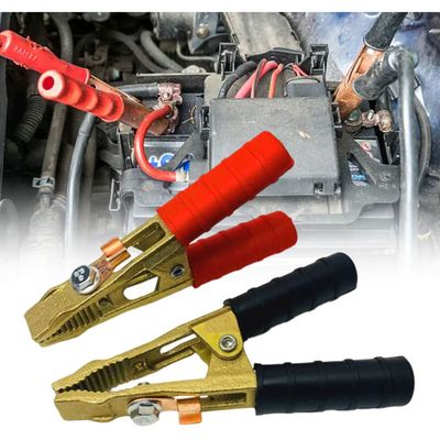 CGEAMDY Câbles De Démarrage Batterie Voiture - Cuivre 2.5m Avec Prise Rapide
