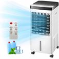 Mobile Sans Évacuation,refroidisseur,10 L, 65 W,Avec minuterie 7 h, 65 dB Oscillation à 120°,Réservoir d'eau amovible Télécommande