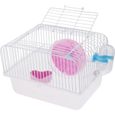Cage De Hamster Pour Animaux De Compagnie Portable Cochon D'inde Gerbilles Souris Maison Avec Talon rouge Sundaying-0