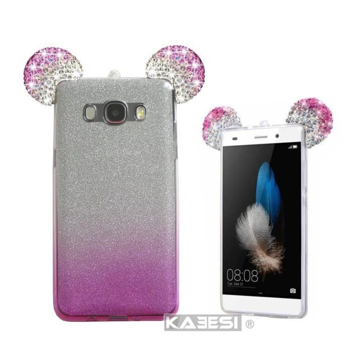 coque iphone 7 plus oreille pompon