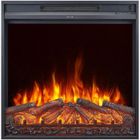 CHEMIN'ARTE CHEMIN ARTE - Insert électrique encastrable Oxford 2XL Effet Flammes LED, Chauffage programmable, Télécommande