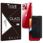 Tikawi Coque Iphone 14 Plus (6.7") Transparente + Verre trempé Anti Espion [Gel Souple] [Haute Protection] [Anti-Rayure] [Fine]