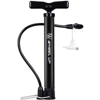 Pompe à pied de vélo portable automatiquement réversible vannes Presta et Schrader mini bicyclette psi pompe à air avec aiguille à b