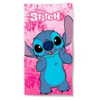 Serviette de Plage Stitch Disney Pink Design