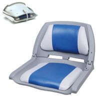 pro.tec siège marin - chaise de pêcheur (521 x 457 x 408 mm)(gris-blanc-bleu) - repliable - chaise de pêcheur - siège de pilotage...