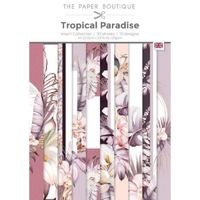 Set de 30 feuilles de papier scrapbooking A4 'Tropical Paradise Insert Collection' de The Paper Boutique